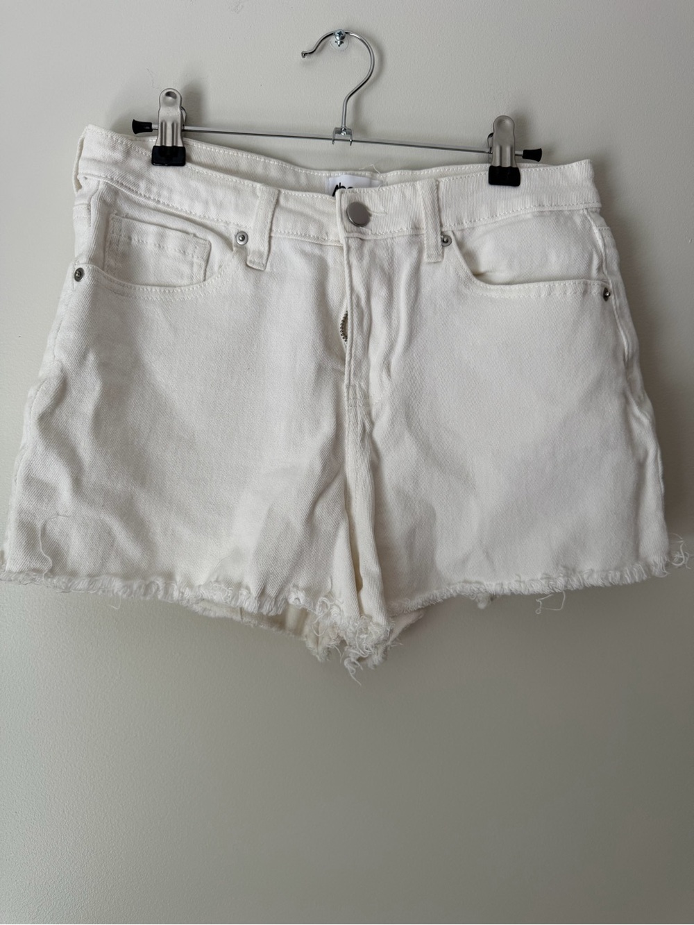 Abound White High-Rise Cutoff Denim Shorts